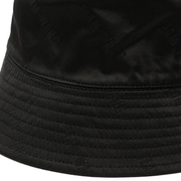 NWT Team Wang Black Logo Monogram Double-Side Bucket Hat Authenticity Code xx353 - Picture 4 of 6